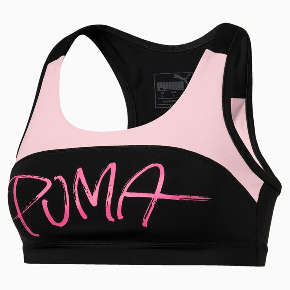PUMA 4 Keeps Sweet Women's Mid Impact Sports Bra - Picture 2 of 4